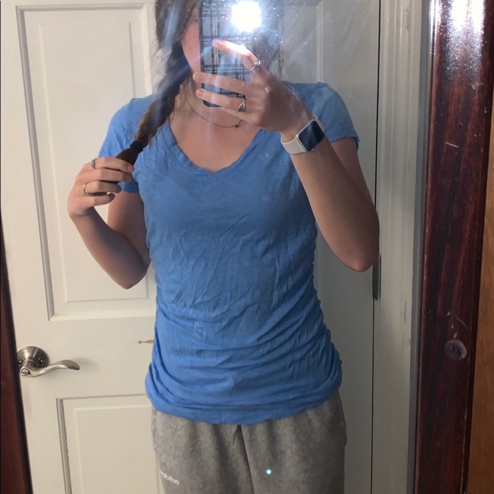 New York & Company blue V-Neck